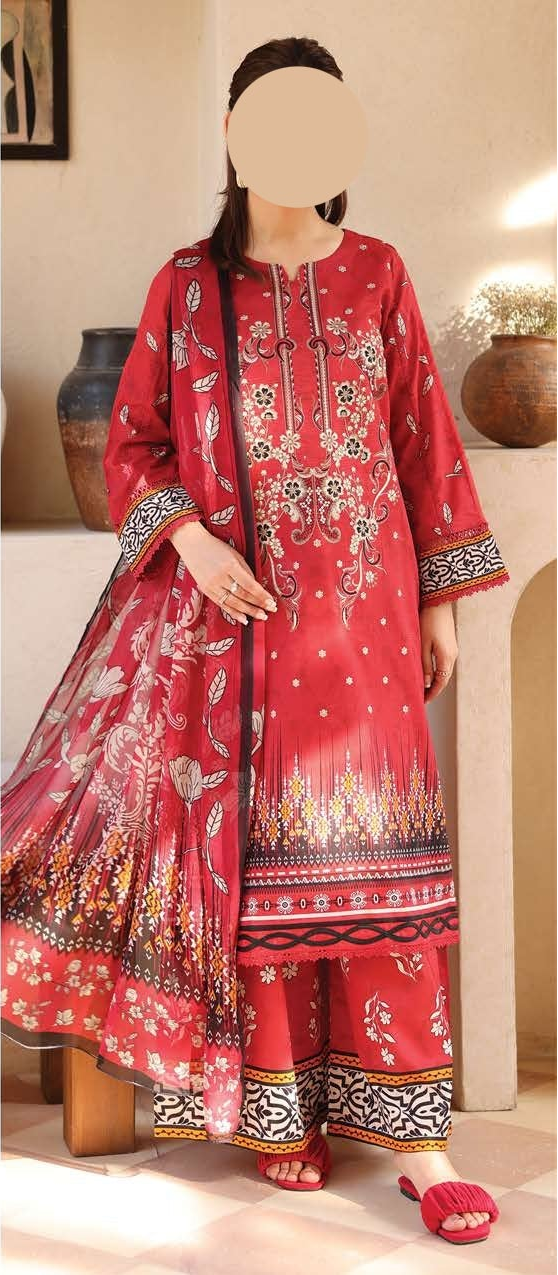 Johra Noorain Embroidered Lawn Unstitched Suit – Elegant Collection