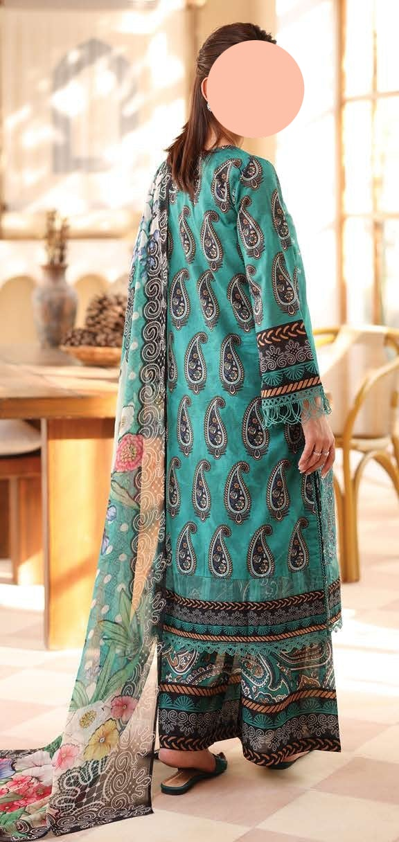 Johra Noorain Embroidered Lawn Unstitched Suit – Elegant Collection