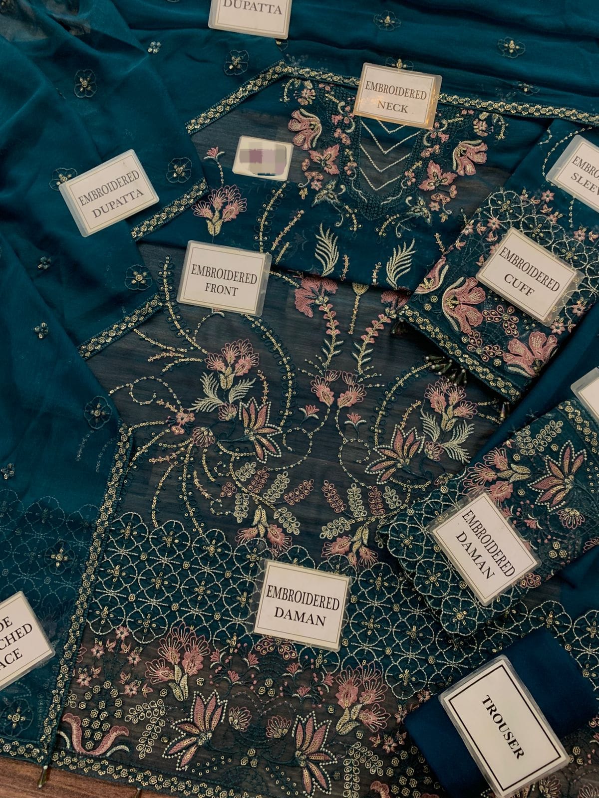 Lavish Premium 3 Piece Unstitched Heavy Embroidered Chiffon Suit TURKISH-WEAR