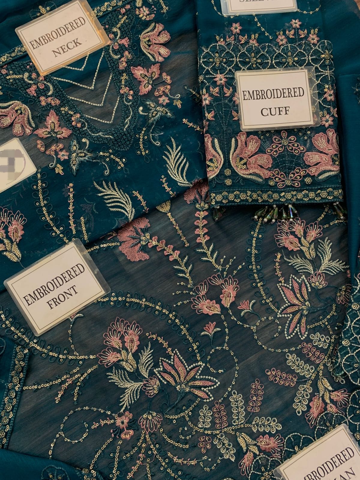 Lavish Premium 3 Piece Unstitched Heavy Embroidered Chiffon Suit TURKISH-WEAR