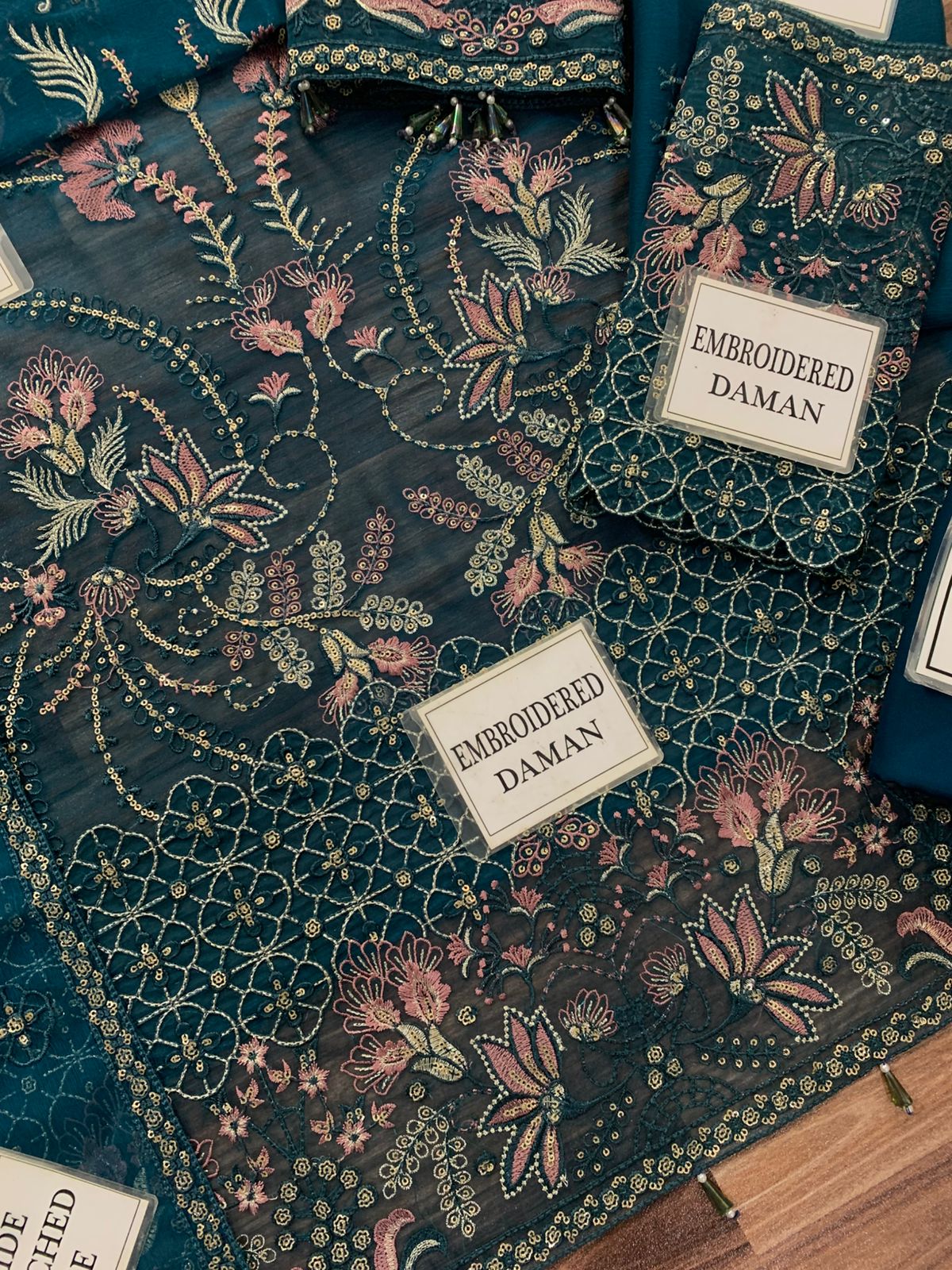 Lavish Premium 3 Piece Unstitched Heavy Embroidered Chiffon Suit TURKISH-WEAR
