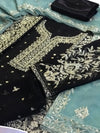 3 Piece Unstitched Heavy Embroidered Chiffon Suit with Silk Trouser TURKISH-WEAR