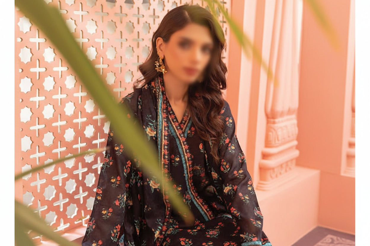 Lakhani 3 Piece Unstitched Attractive & Elegant Collection MODERN-COLLECTION