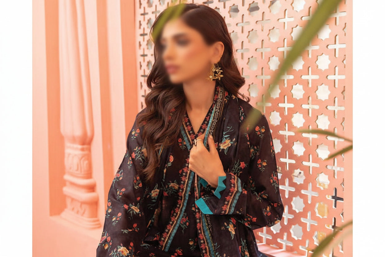 Lakhani 3 Piece Unstitched Attractive & Elegant Collection MODERN-COLLECTION