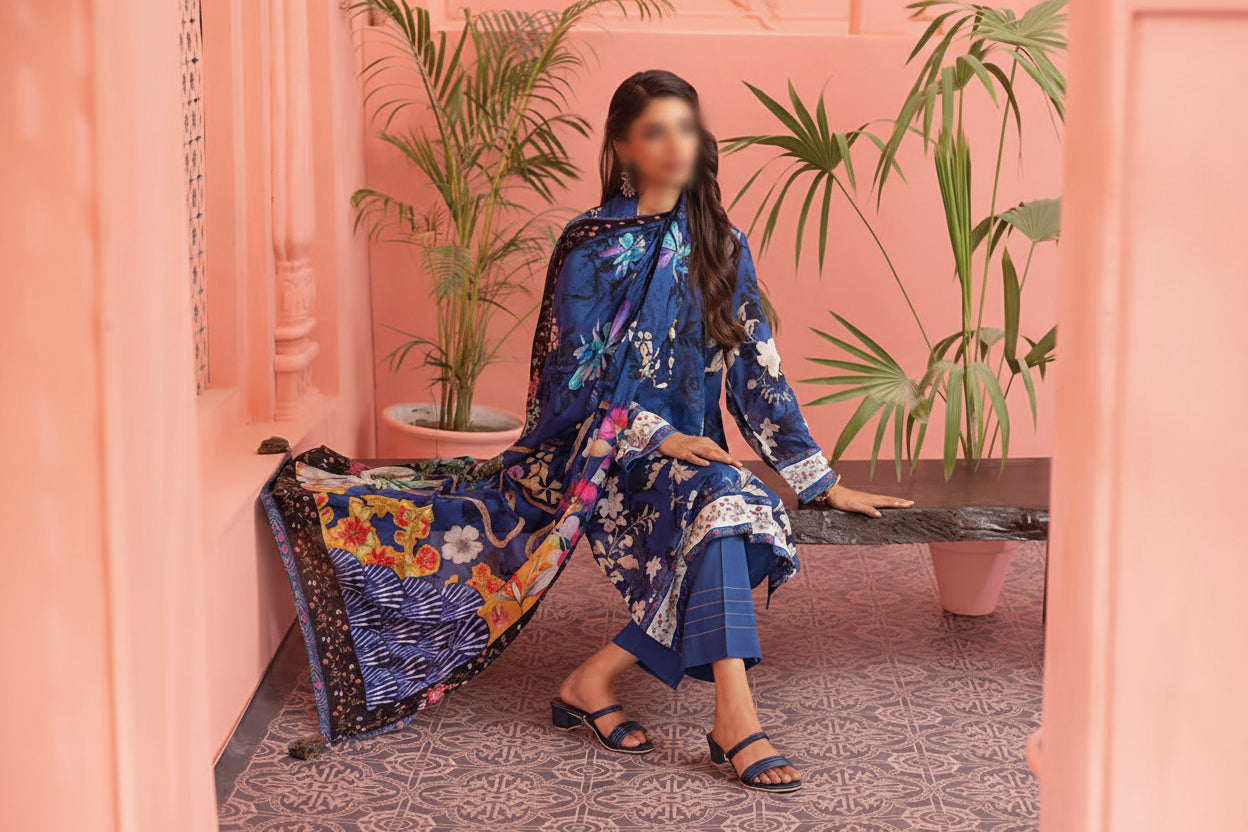 Lakhani 3 Piece Unstitched Attractive & Elegant Collection MODERN-COLLECTION