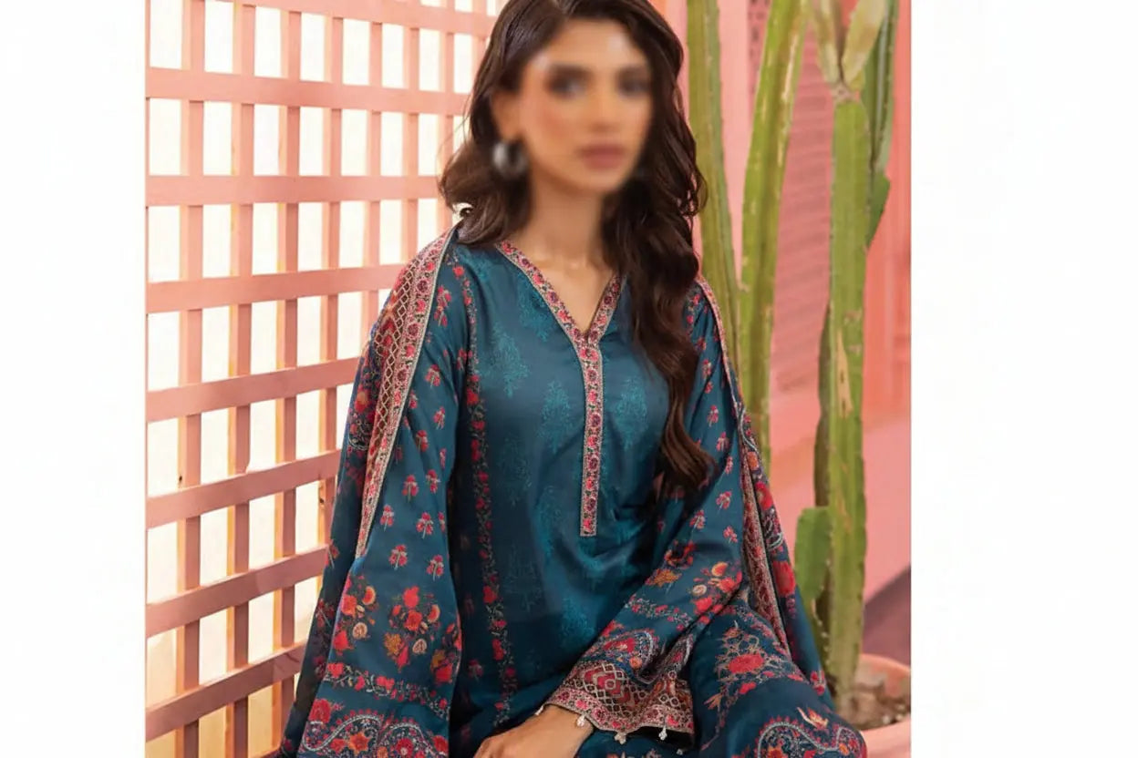 Lakhani 3 Piece Unstitched Attractive & Elegant Collection MODERN-COLLECTION