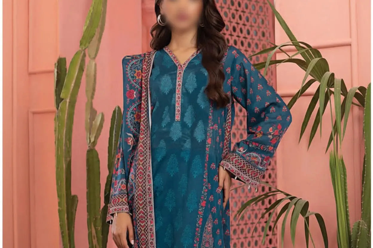 Lakhani 3 Piece Unstitched Attractive & Elegant Collection MODERN-COLLECTION