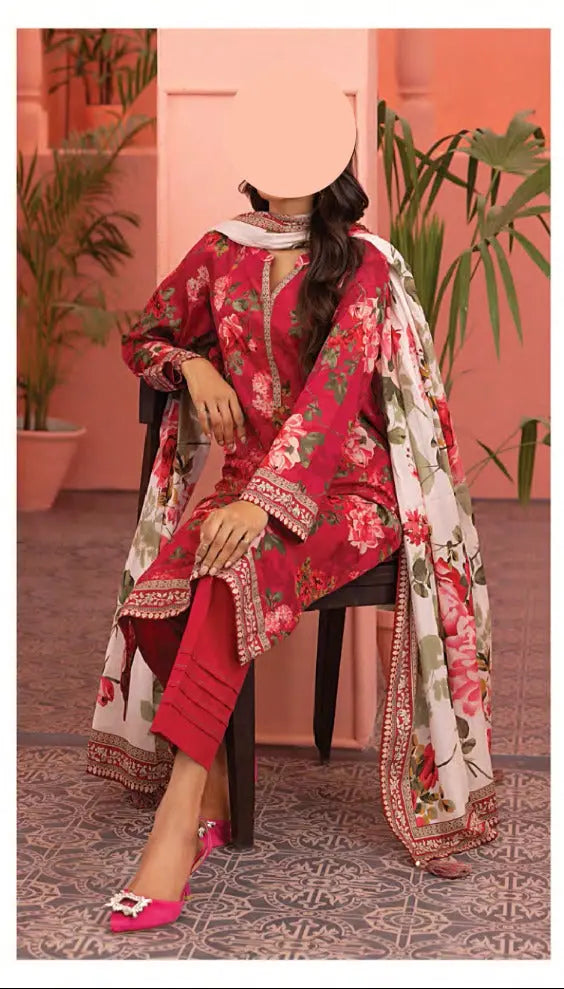 Lakhani 3 Piece Unstitched Attractive & Elegant Collection MODERN-COLLECTION