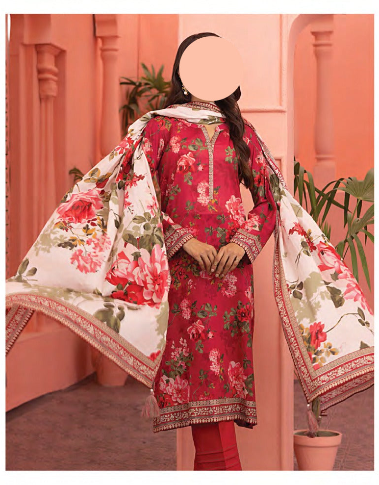 Lakhani 3 Piece Unstitched Attractive & Elegant Collection MODERN-COLLECTION