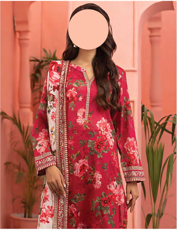 Lakhani 3 Piece Unstitched Attractive & Elegant Collection MODERN-COLLECTION