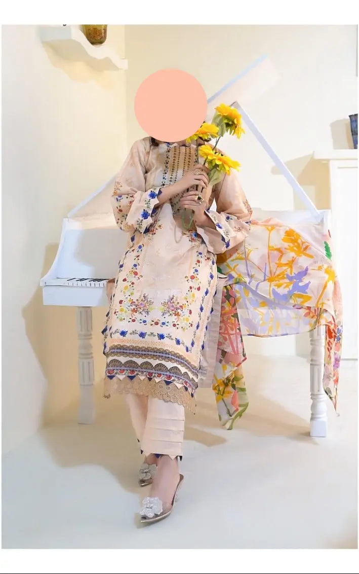 Discover timeless elegance with Madham (Lala)’s Luxury 3 Piece Unstitched Collection MODERN-COLLECTION