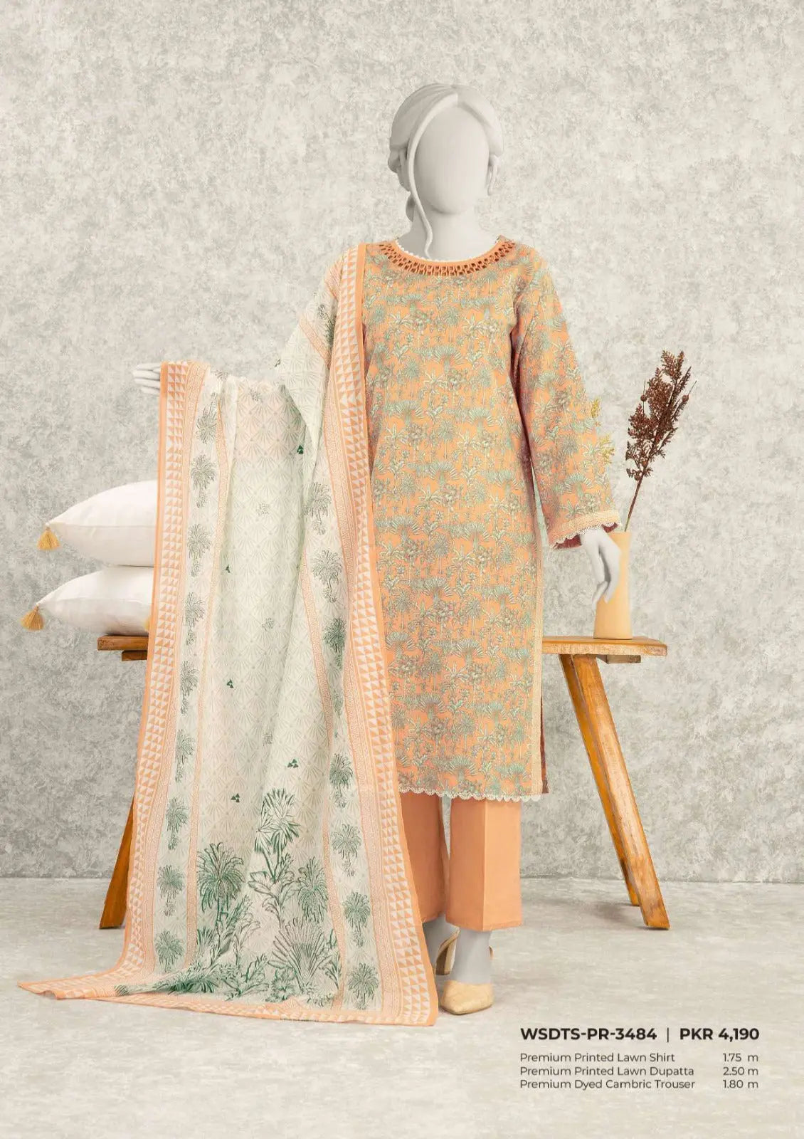 3 Piece Premium Lawn Collection By MTJ ✨ MODERN-COLLECTION