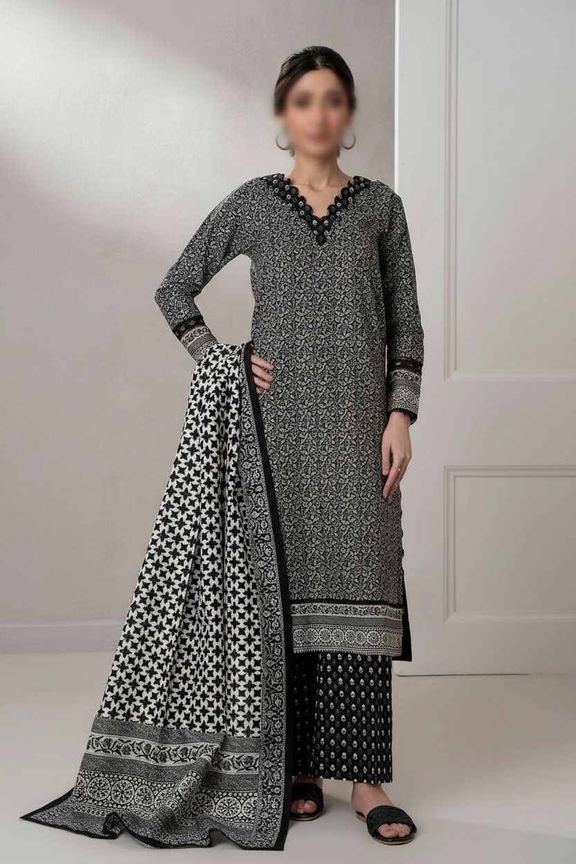 Zellbury 3 Piece Unstitched Attractive & Elegant Collection MODERN-COLLECTION