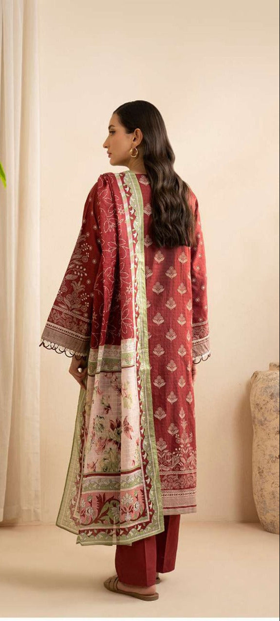 3 Piece Un-Stitched Luxury Set By ZELLBURY ✨ MODERN-COLLECTION