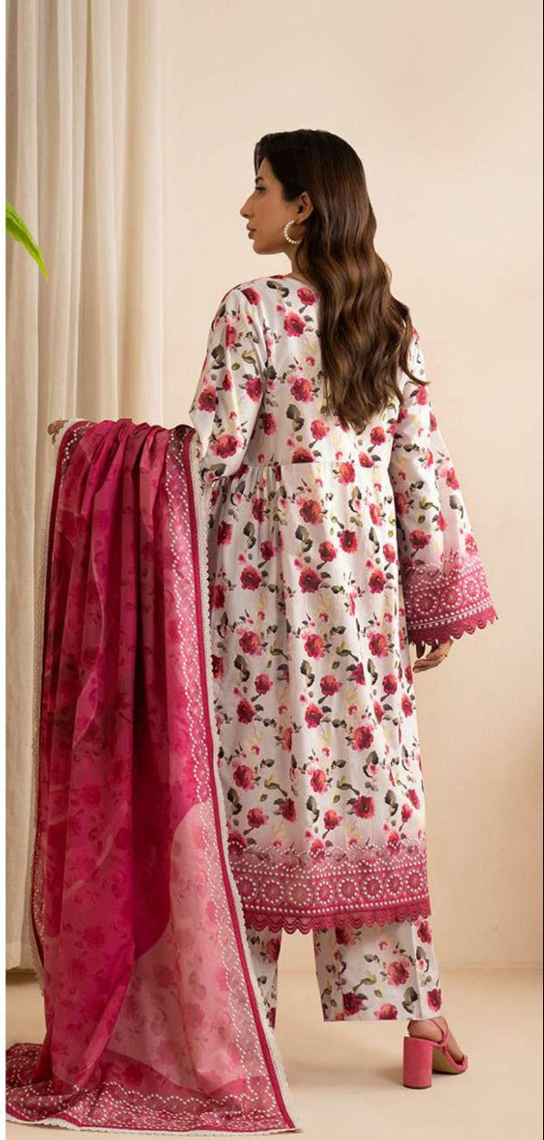 3 Piece Un-Stitched Collection By ZELLBURY, Attractive &amp; Elegant Collection comes with: MODERN-COLLECTION