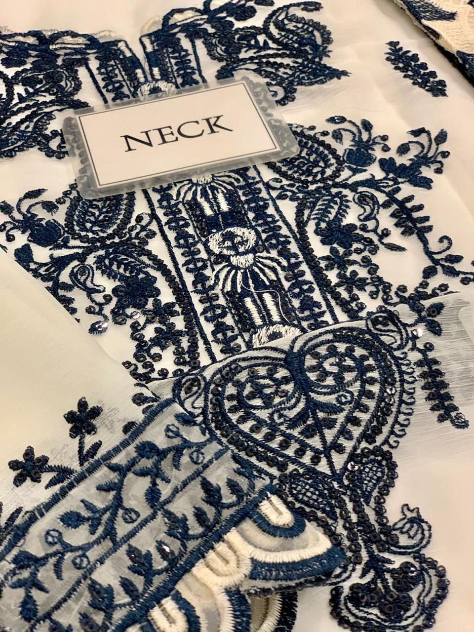 Asim Jofa Rang-e-Noor Collection 3 Piece Heavy Embroidered Chiffon Suit (AJRNC-D01-23) TURKISH-WEAR