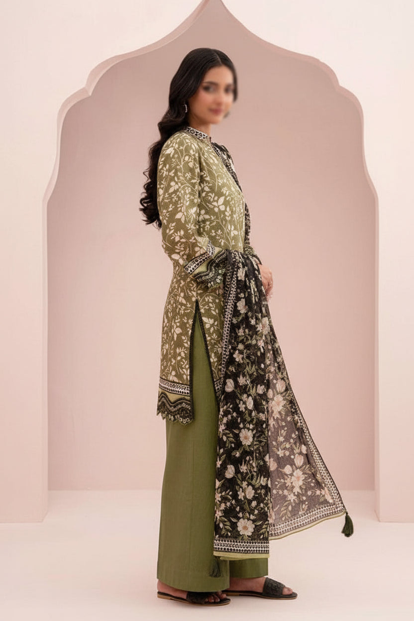 3 Piece Un-Stitched Premium Ensemble By ZELLBURY ✨ MODERN-COLLECTION