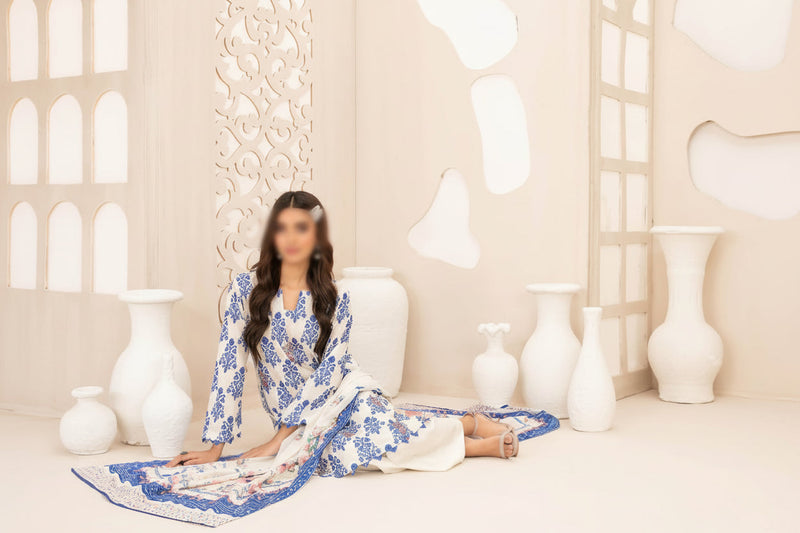 3 Piece Un-Stitched Luxe Lawn Collection By Tawakkal (SEERAT) ✨ MODERN-COLLECTION