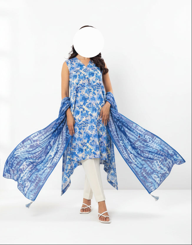 Alkaram 3 Piece Unstitched Lawn Suit – Classic Printed Collection