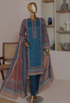 HZ Textiles 3 Piece Digital Printed Lawn Suit – Premium Unstitched