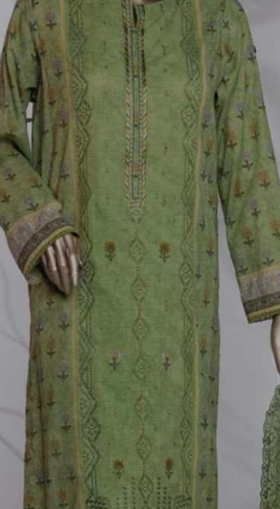 HZ Textiles 3 Piece Digital Printed Lawn Suit – Premium Unstitched