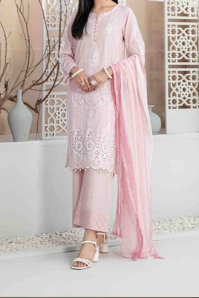 Tawakkal ZUHA 3 Piece Unstitched Lawn Suit – Elegant Embroidered
