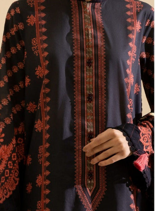 Printed Voil Lawn Dupatta – Sapphire Suit Detail