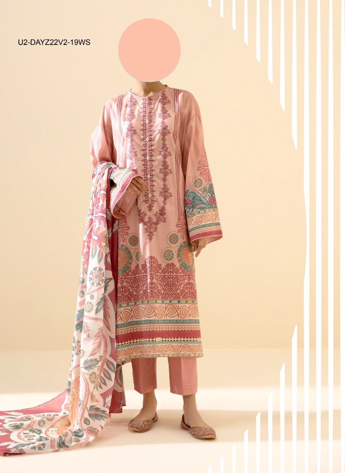 Sapphire 3 Piece Lawn Suit – Unstitched & Authentic 100% Original Guarantee