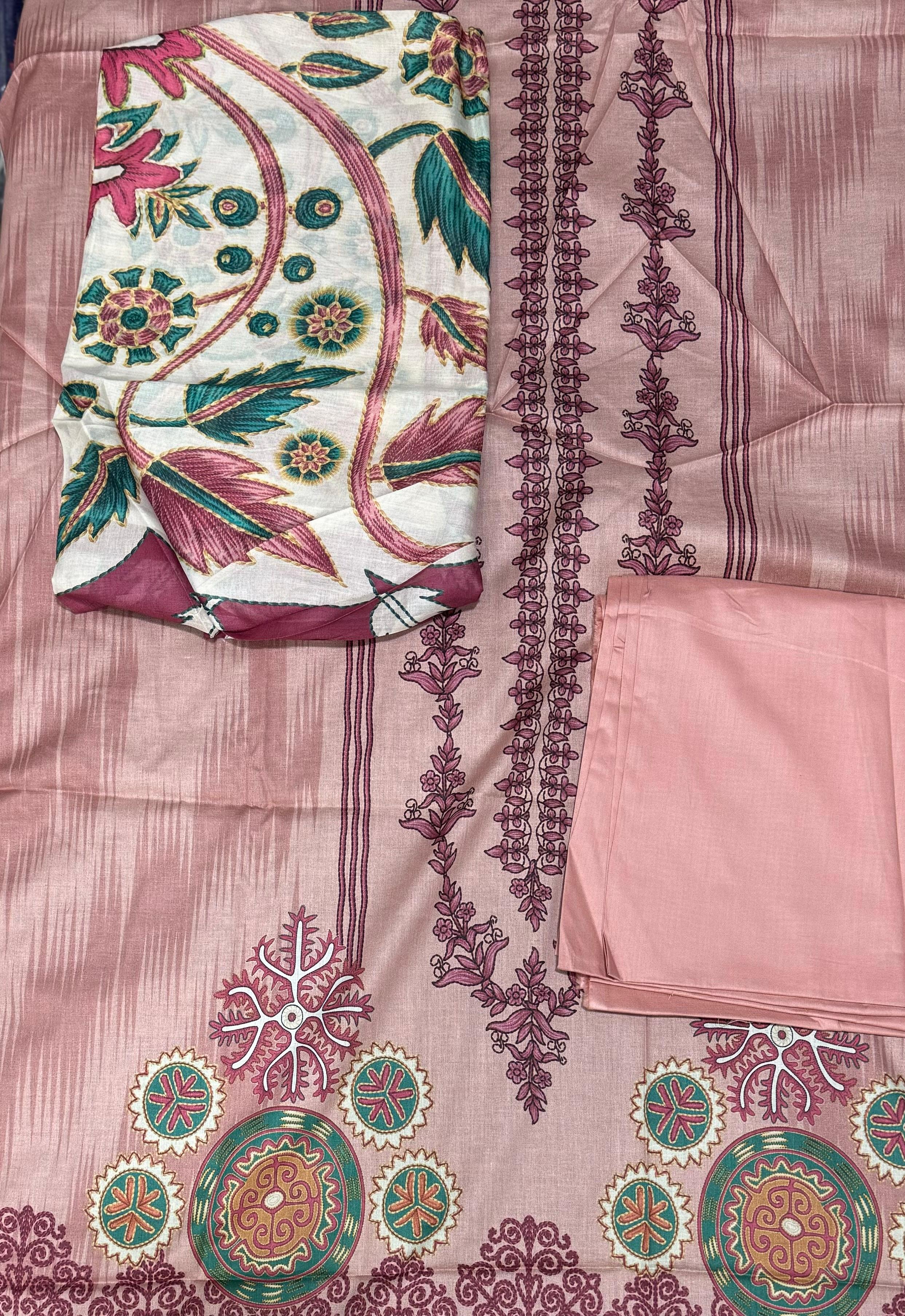 Sapphire 3 Piece Lawn Suit – Unstitched & Authentic 100% Original Guarantee