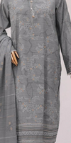 HZ Textiles 3 Piece Jacquard Unstitched Suit – Premium Collection