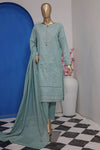 HZ Textiles 3 Piece Jacquard Unstitched Suit – Premium Collection