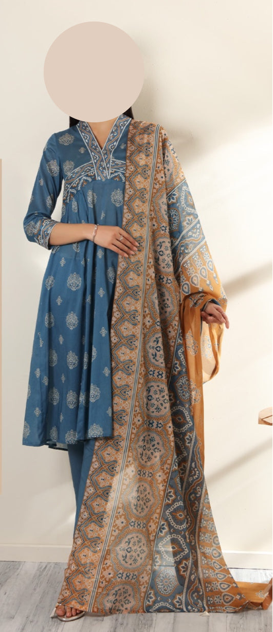 Nishat 3 Piece Unstitched Lawn Suit – 100% Authentic