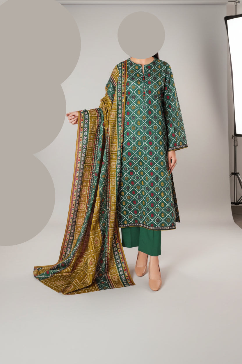 Nishat 3 Piece Unstitched Lawn Suit – 100% Authentic