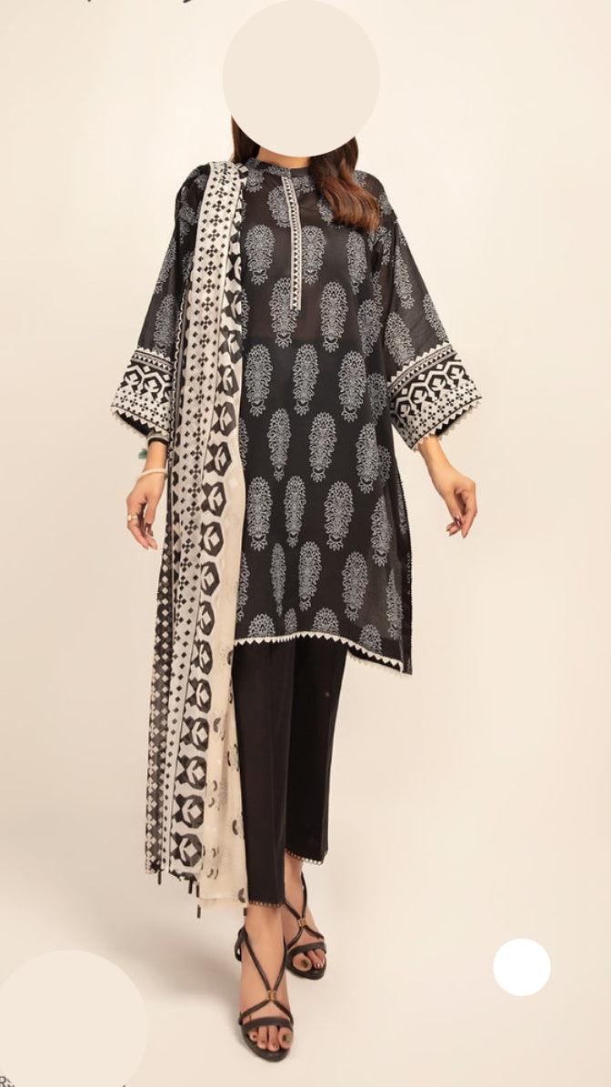 Nishat 3 Piece Unstitched Lawn Suit – 100% Authentic