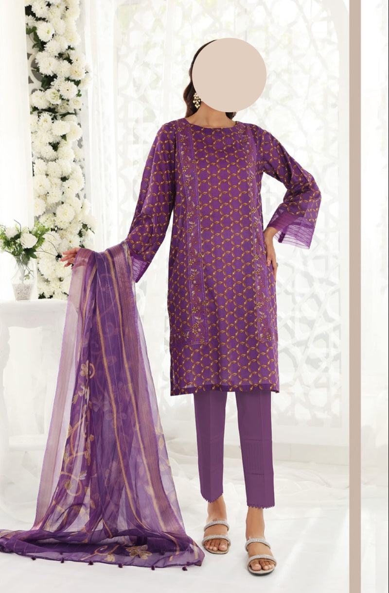 Nishat 3 Piece Unstitched Lawn Suit – 100% Authentic