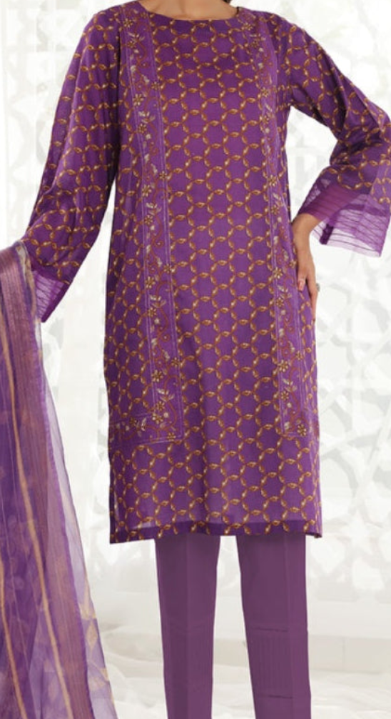 Nishat 3 Piece Unstitched Lawn Suit – 100% Authentic