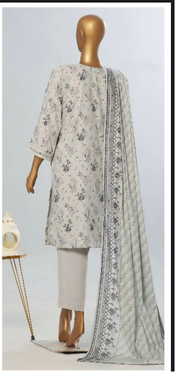 Amna Khadija 3 Piece Linen Unstitched Suit – Premium Collection