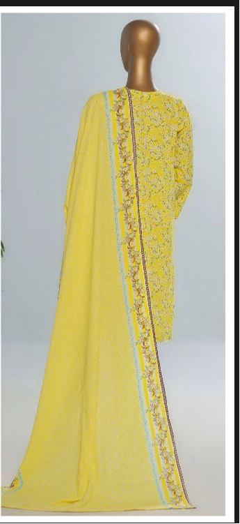 Amna Khadija 3 Piece Linen Unstitched Suit – Premium Collection