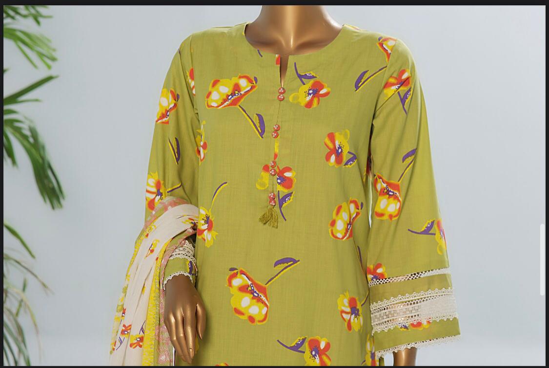 Amna Khadija 3 Piece Linen Unstitched Suit – Premium Collection