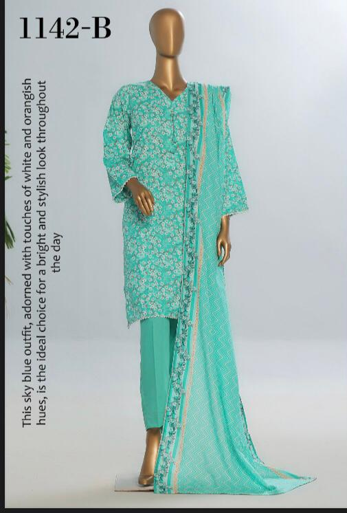 Amna Khadija 3 Piece Linen Unstitched Suit – Premium Collection