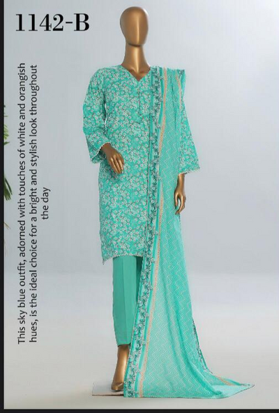 Amna Khadija 3 Piece Linen Unstitched Suit – Premium Collection