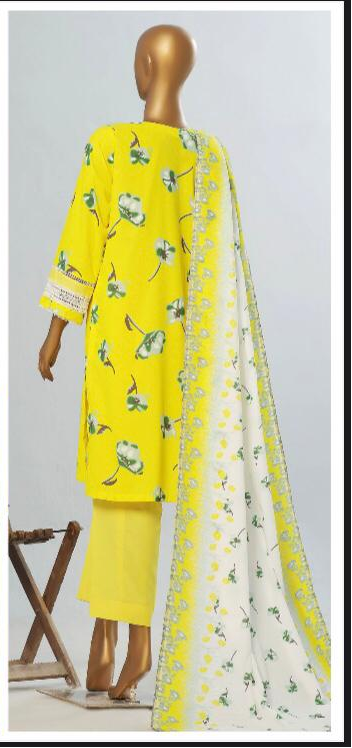 Amna Khadija 3 Piece Linen Unstitched Suit – Premium Collection