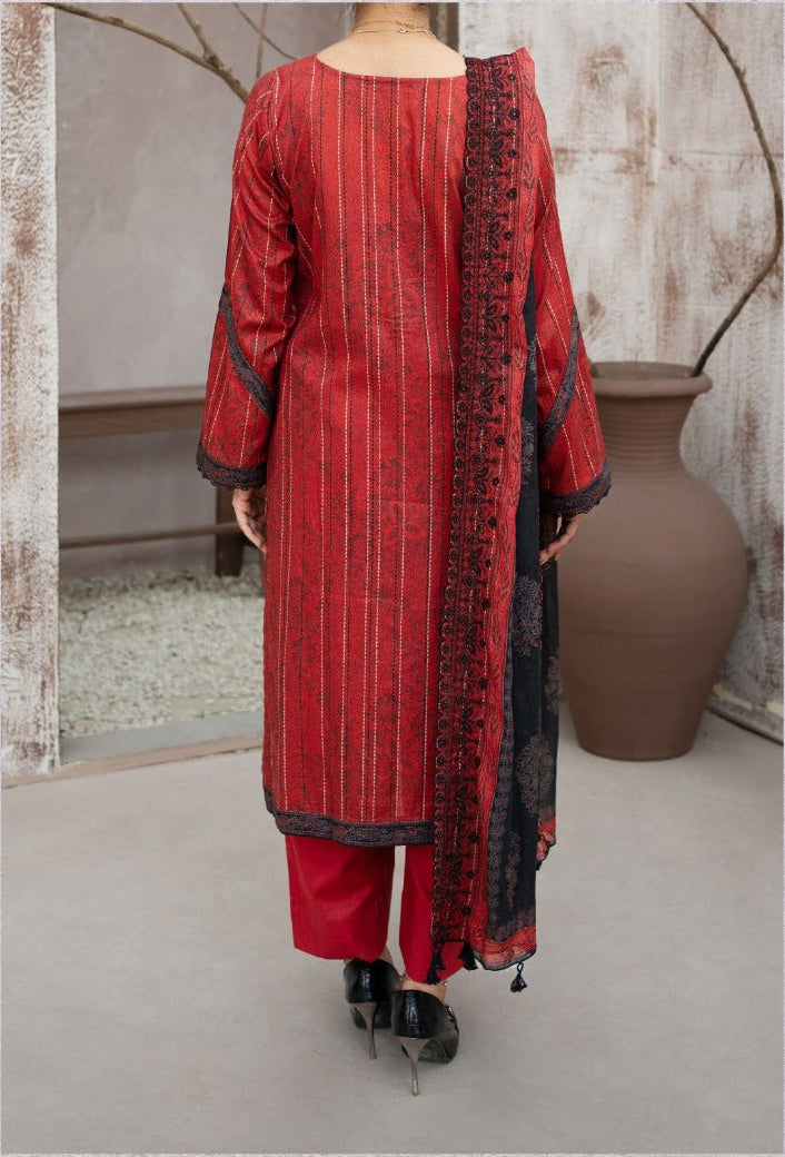 MEHAK 3-Piece Unstitched Lawn Suit – Embroidered Cutwork Collection – Luxury Lawn – Digital Heavy Embroidery Front, Cutwork Daman & Dupatta – Women’s Fashion Pakistan
