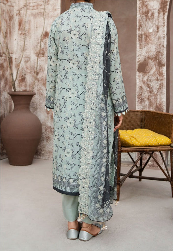 MEHAK 3-Piece Unstitched Lawn Suit – Embroidered Cutwork Collection – Luxury Lawn – Digital Heavy Embroidery Front, Cutwork Daman & Dupatta – Women’s Fashion Pakistan
