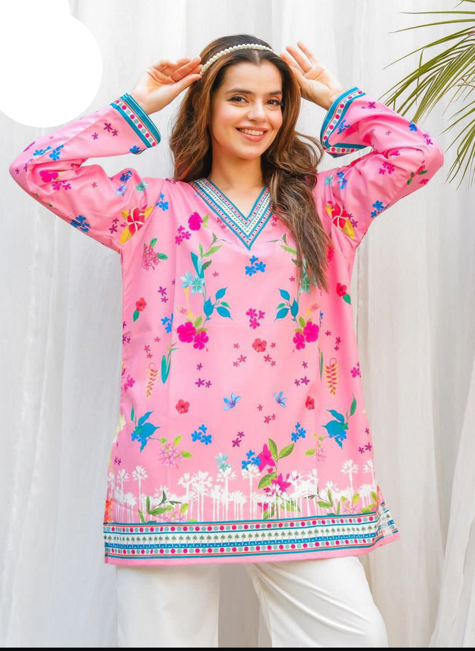 stitched 2pc swiss lawn suit Pakistan