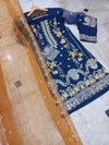 festive embroidered stitched suit Pakistan