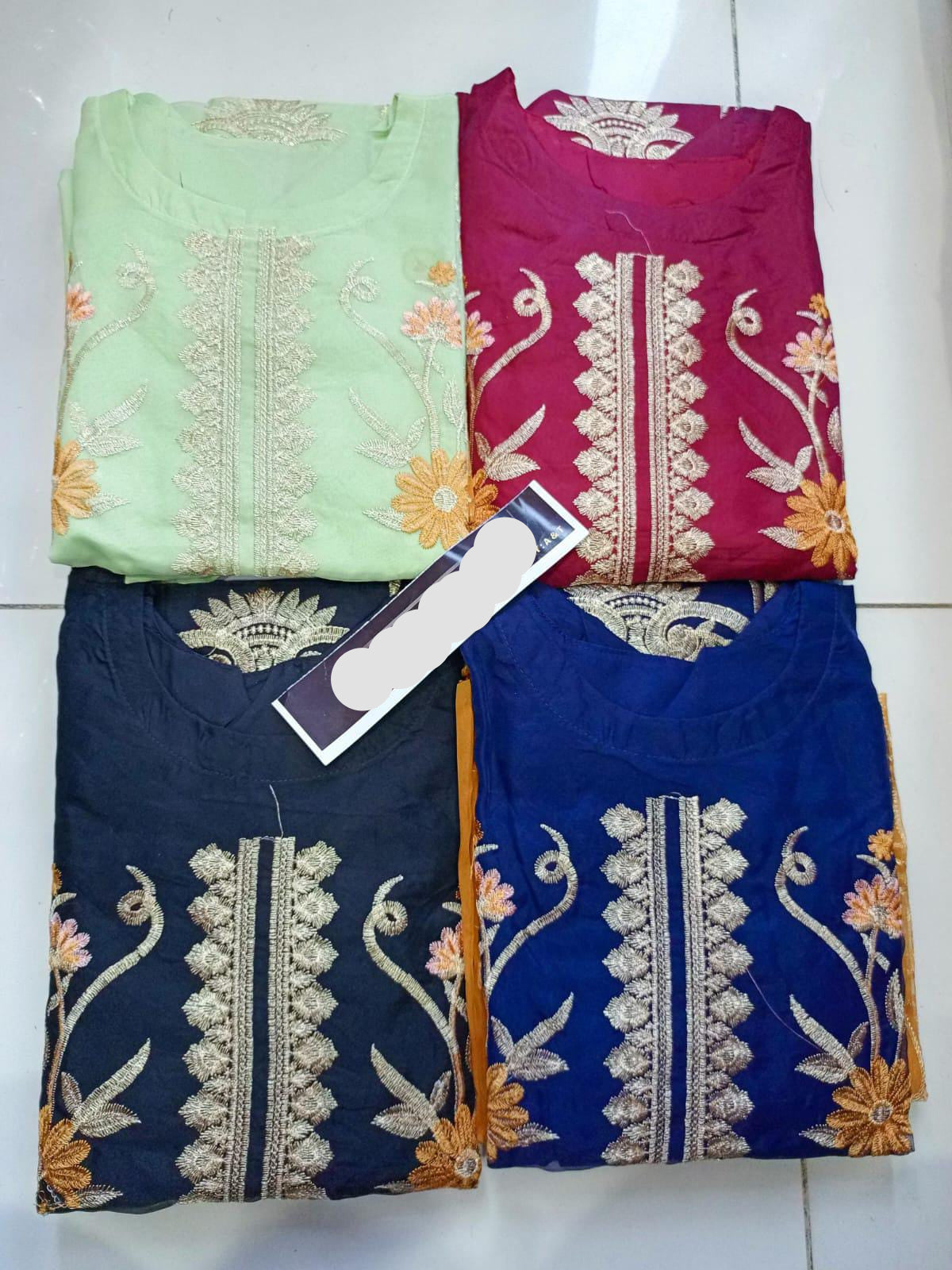 festive embroidered stitched suit Pakistan