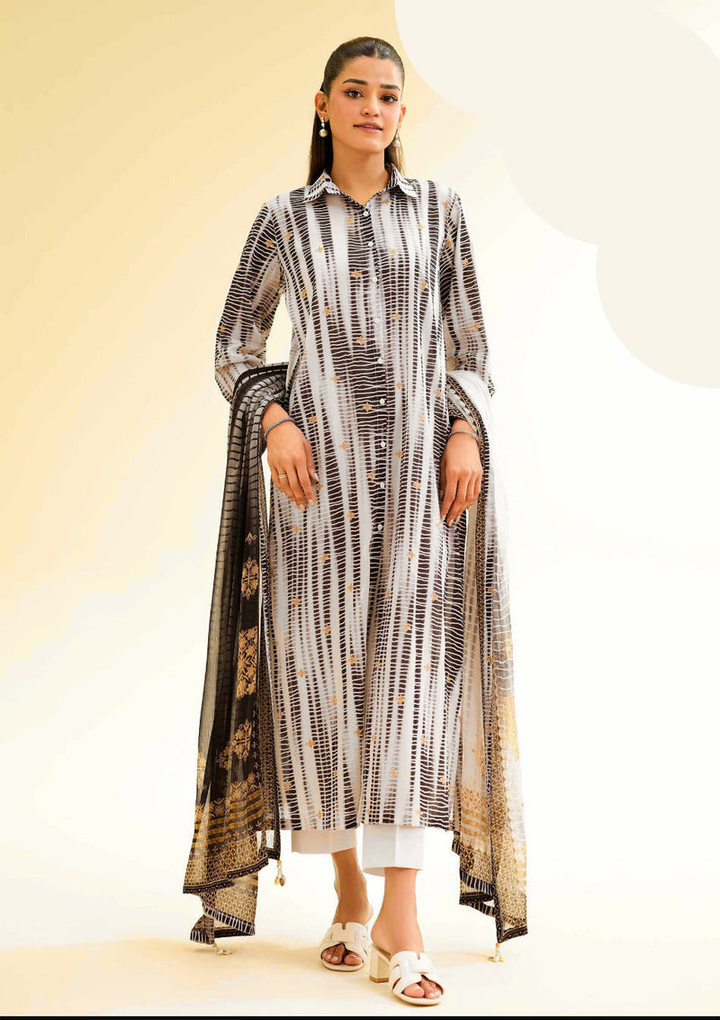 tie & dye digital printed stitched suit