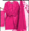 3pc organza stitched suit with dupatta