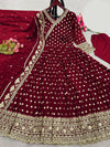 embroidered chiffon maxi dress Pakistan